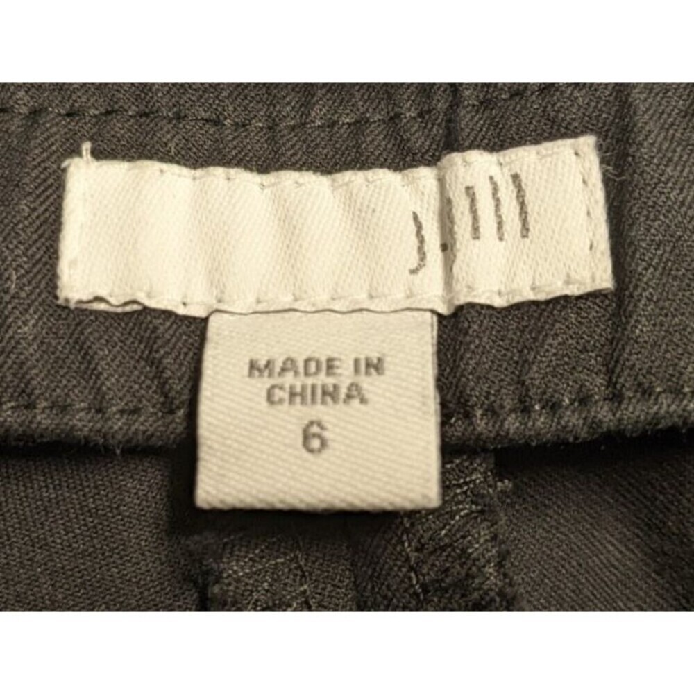 J.JILL Black Cotton Spandex Straight Leg Front Seam Stretch Casual Pants Size 6 - Picture 9 of 11